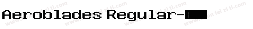 Aeroblades Regular字体转换